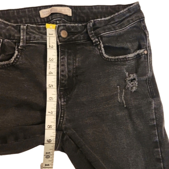 WOMENS Zara faded black distressed skinny jean size 6. - Picture 7 of 14